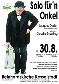 Plakat Jacques Oerter Hanau 2013