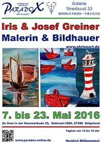 Plakat Iris & Josef Greiner Hummerbude 2016