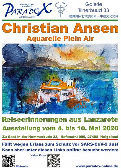 virtuelle Ausstellung Christian Ansen Hummerbude Helgoland