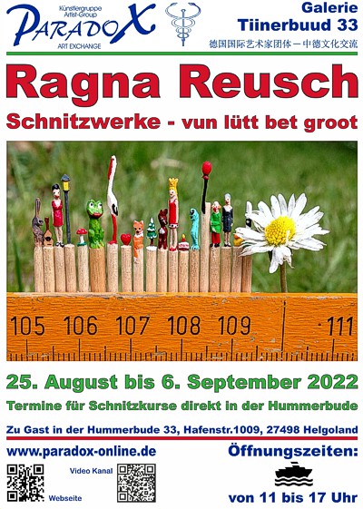 Hummerbude PARADOX Helgoland Plakat Ragna Reusch