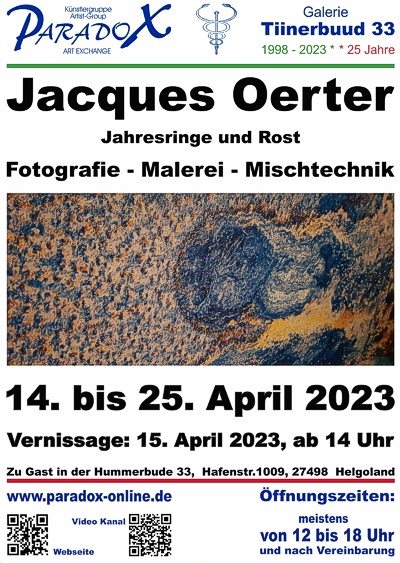 Hummerbude PARADOX Plakat Jacques Oerter 2023