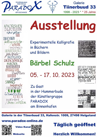 PARADOX Hummerbude Plakat Bärbel Schulz