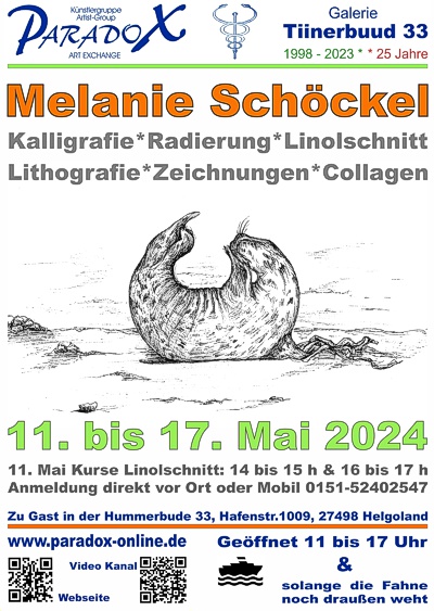 Paradox Hummerbude Plakat Melanie Schöckel 2024