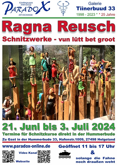 PARADOX Hummerbude Plakat Ausstellung Ragna Reusch 2024