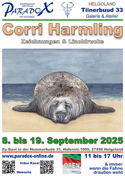 Hummerbude PARADOX Plakat Corri Harmling 09-2025