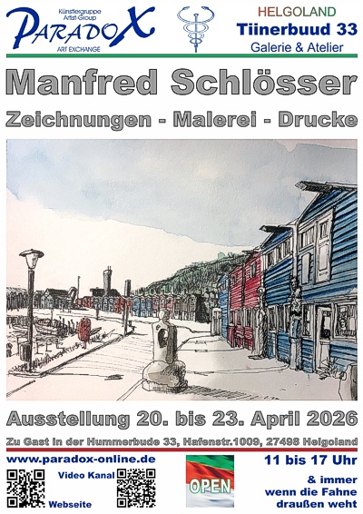 Hummerbude PARADOX Plakat Ausstellung Manfred Schlösser 2026